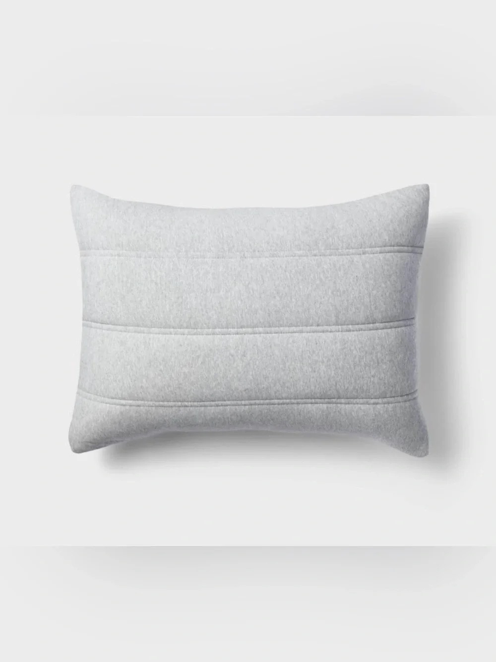 New Hollister Full/Queen Reversible Jersey Puff Comforter Set Heathered Gray
